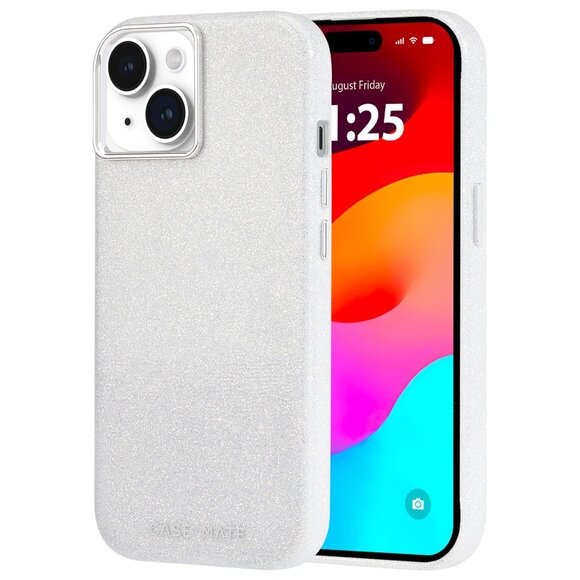 Iridescent  iPhone 15 case - Sparkles - Slim Design - Picture 1 of 8